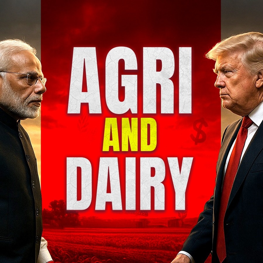 Modi government members and Trump officials are trying to reach a consensus over India-US trade imbalances and market access in the farm sector. (Image: Generative AI/India Today)