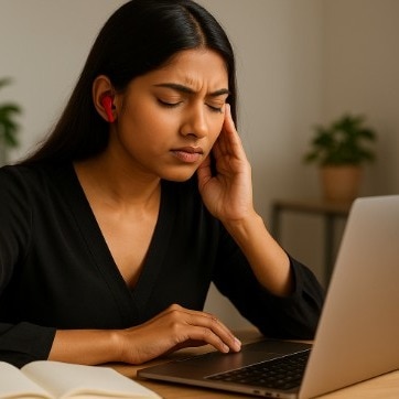 Using earbuds for long hours can invite trouble for ears